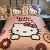 Sveda cartoon character bedding set 100% Cotton bedding set for kids Hello Kitty design bed sheet