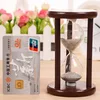 High quality wood craft home decor mini sand hourglass