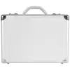 Aluminum 17" Laptop Attache Case, Computer Briefcase in Silver
