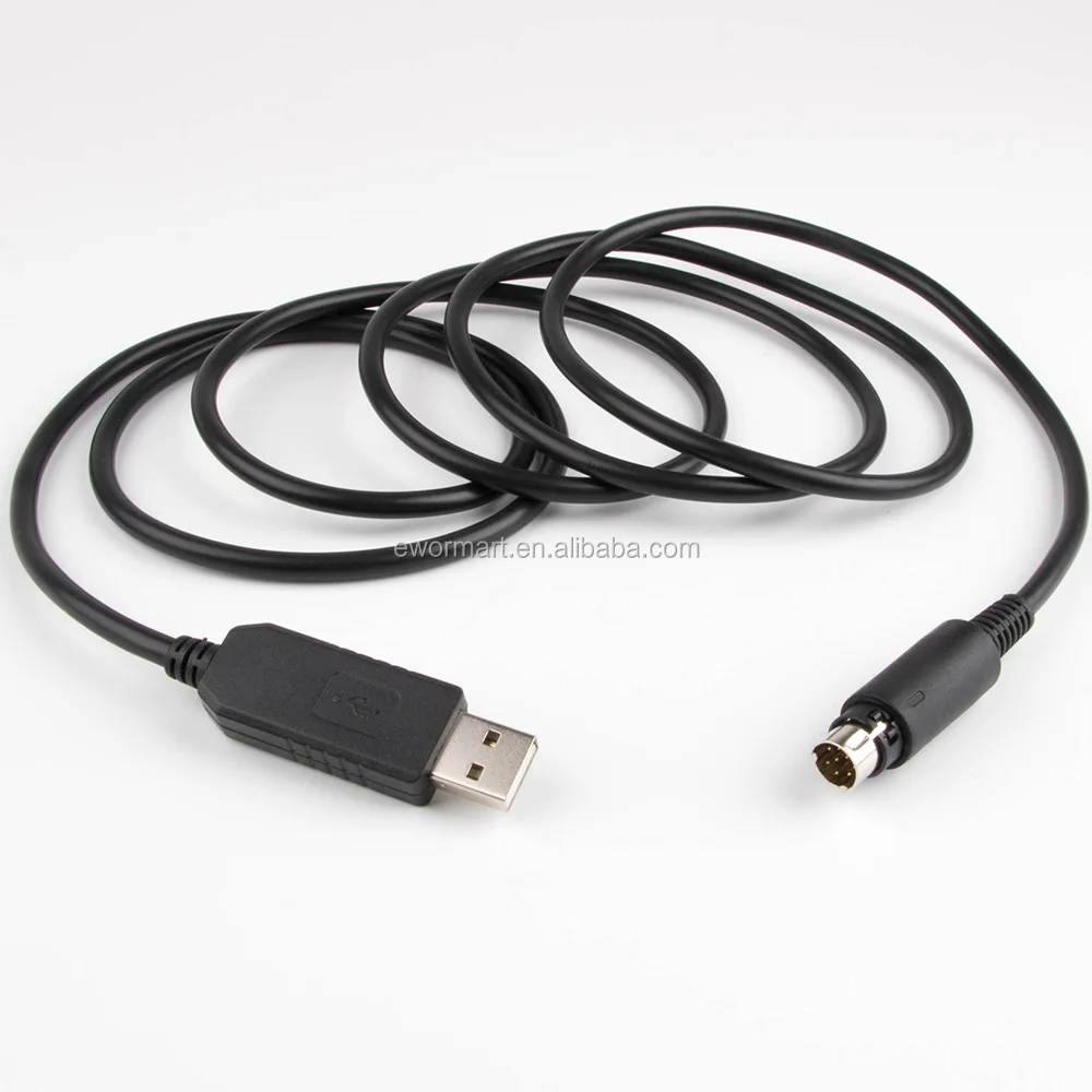 FTDI USB RS232 to DIN 8P male Programming cable for Yaesu FT-857 FT-857 CT-62 