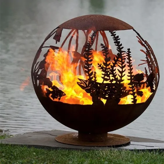 2018 New Design Durable Globe Fire Pit For Garden Treasure Buy