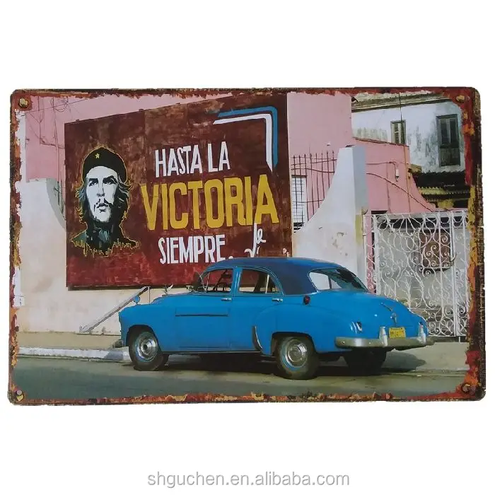 Hasta La Victoria Siempre Younger Decor Metal Vintage Tin Poster