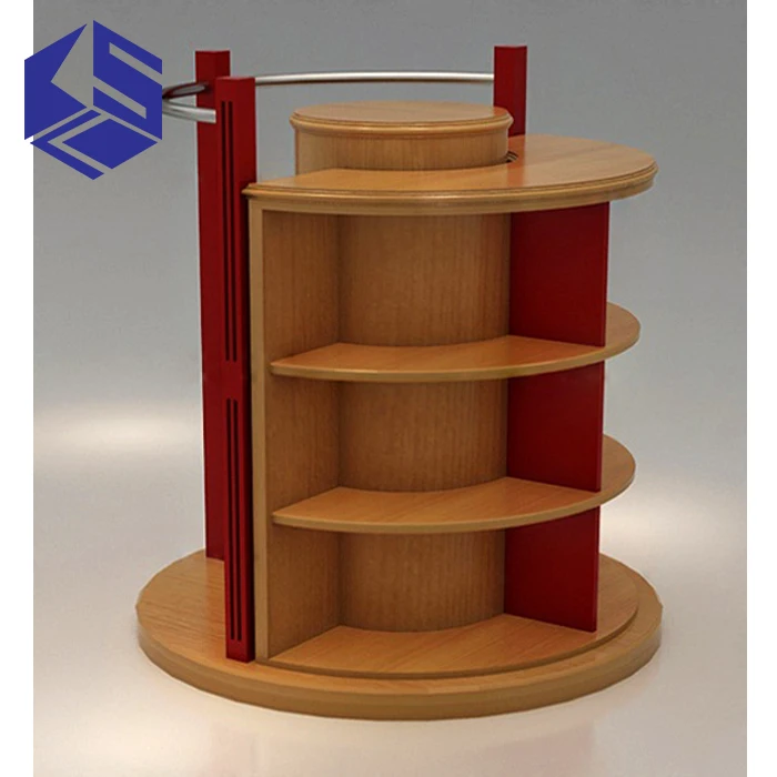 Hot Sale Wooden Round Rotating Clothes Display Rack Buy Wooden Round