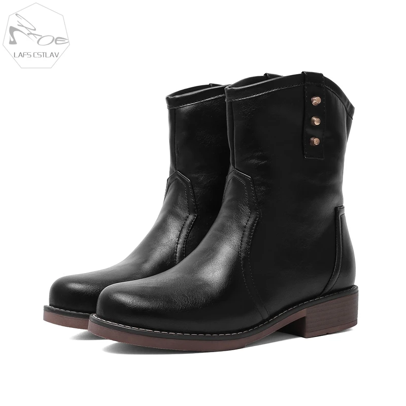 low heel cowboy ankle boots