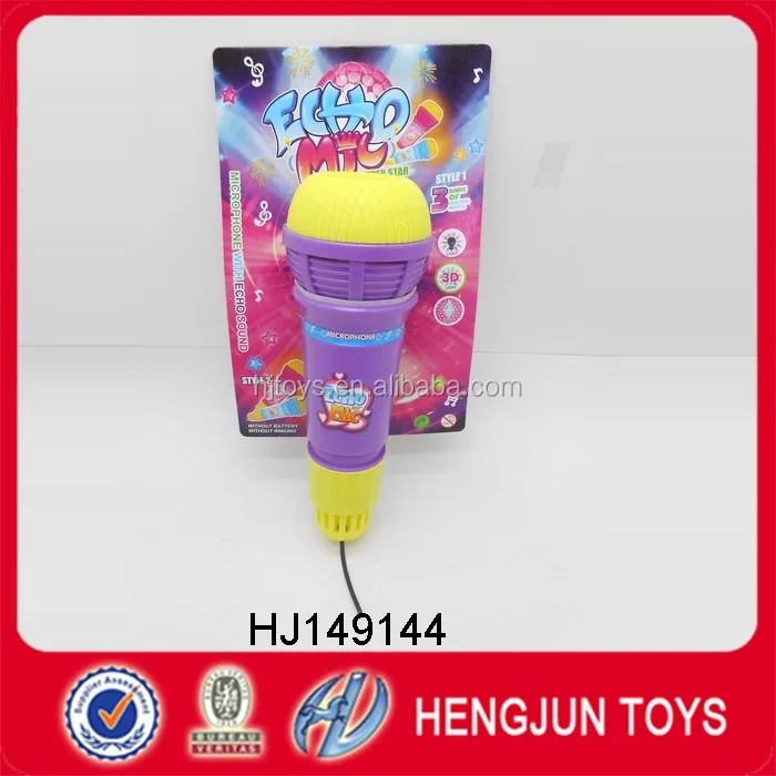 Ecofriendly Plastic Toy Led Microphone With Echo And Bell Buy Microphone,Led Microphone Toy