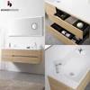 New style matching cabinet bathroom vanity table with sink