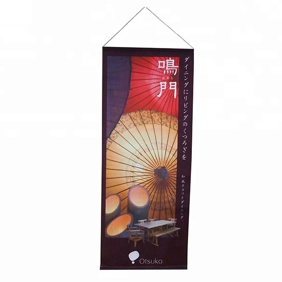 Custom High Quality Custom Hanging Scroll Anime Banner,Anime Hanging