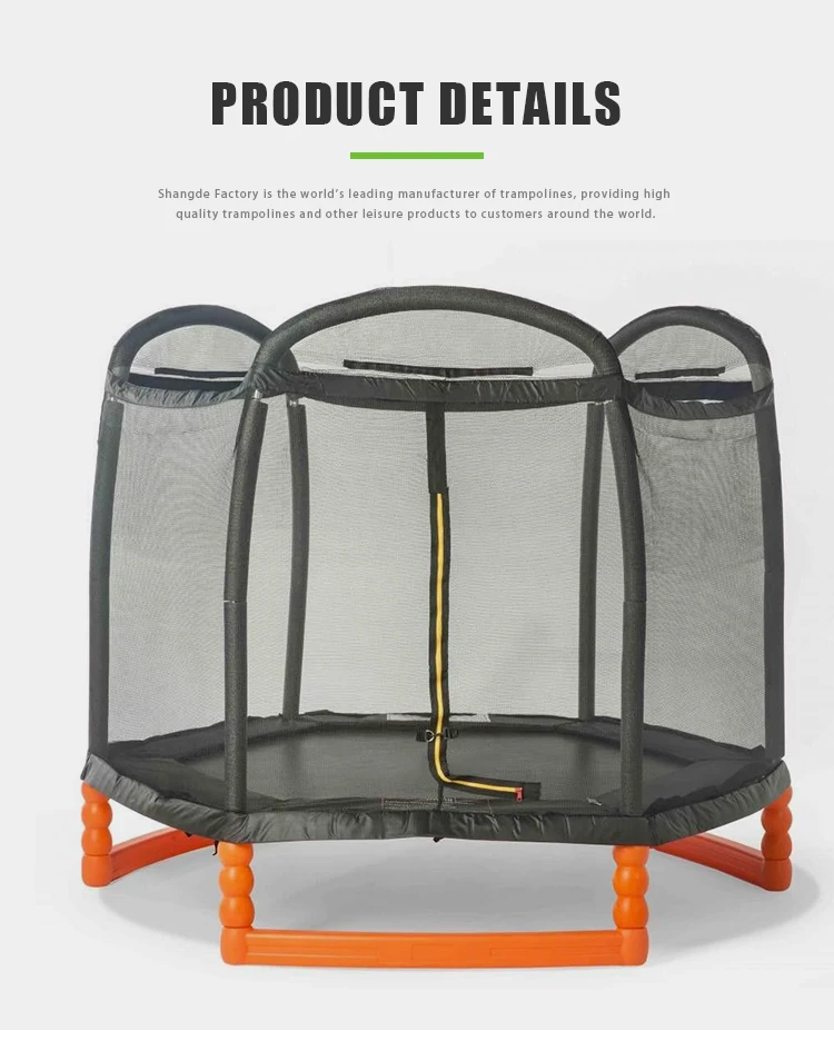 Super Jumping 7ft Trampoline Rectangle And Enclosure Combo With Tubular Steel Buy Sports Trampoline With Safety Net Spring Trampoline Spring Trampoline And Safety Net Product On Alibaba Com