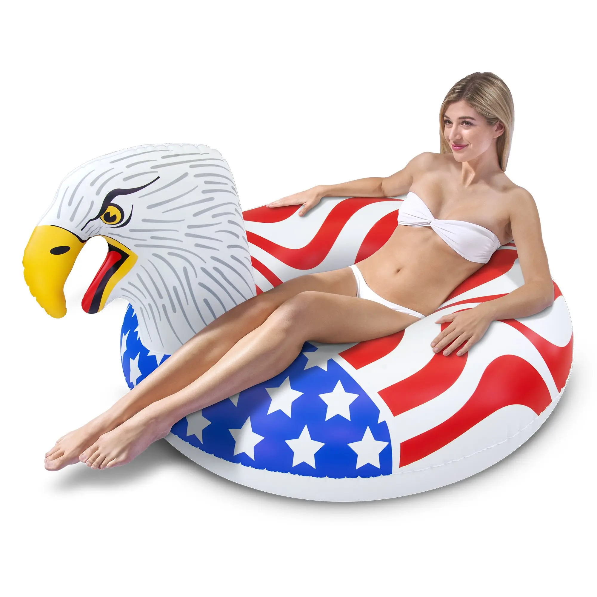 The Most Patriotic Float Ever GoFloats American Screaming Eagle Pool Float Party Tube for Adults and Kids