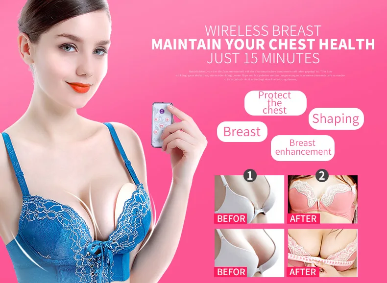electronic vibrating breast enhancer massager chest health care massager MZ-666F9