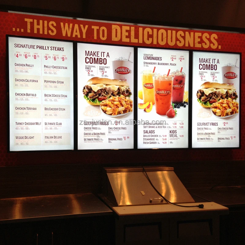 led menu display