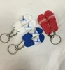 Super Hero Cartoon Slipper Keychain key chain keyring For christmas promotion gift