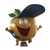Popular cartoon fiberglass orange fruit windows display prop sculpture