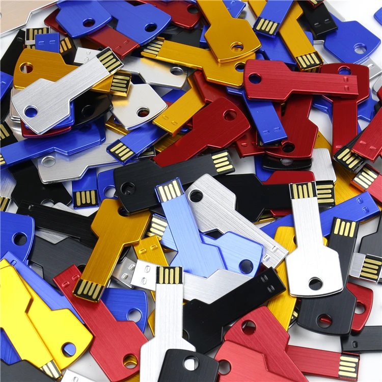 2021 Key Shape USB Flash Memory Disk USB Drive Free Custom Laser LOGO 2.0 3.0 2GB 4GB 8GB 16GB 32GB 64GB Pen Drive - ANKUX.COM