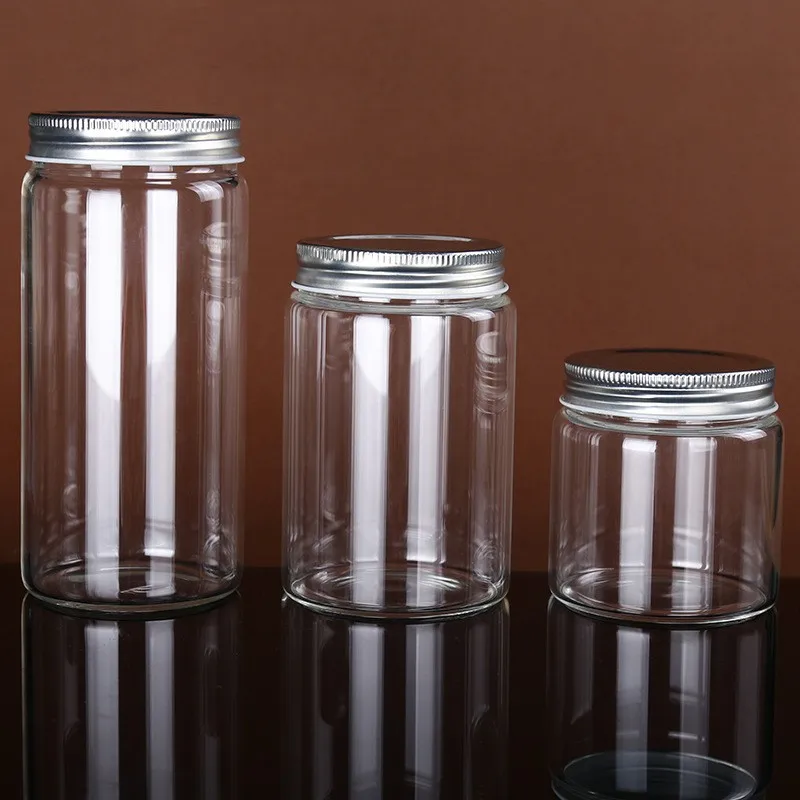 High Quality Round Clear Borosilicate Glass Jar With Metal Lid Buy Food Storage Jar Glass Food