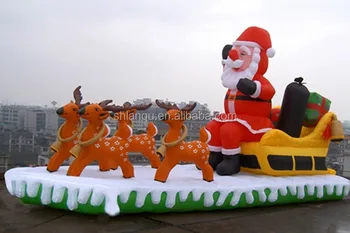 Inflatable Santa With Sleigh And Reindeer In Chair Inflatable Santa With Sleigh And Reindeer In Chair Model For