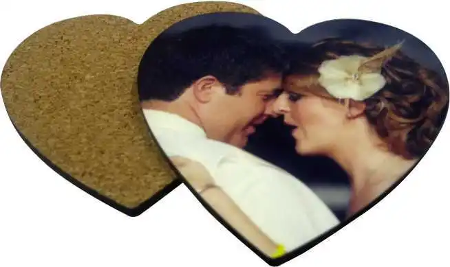 Personalised Romantic Couples Love Coasters Printed Design Hardboard RoundSquare Coasters