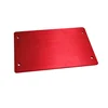 Aluminum Connecting Plate Custom Stamping, Precision Stamping Punching Cutting Plate, Red Brushing Anodizing Aluminum Faceplate