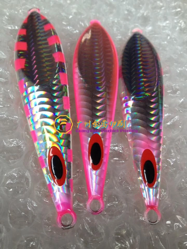 multi-color rainbow/silver / gold hot stamping foil for plastic abs popper lure 713 made in China