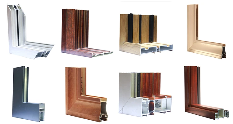 Custom made extruded aluminium sliding mosquito net window door profile