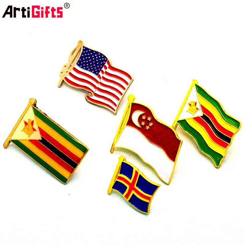 Lapel Pin Manufacturer China Supply Country Flags Lapel Pins Buy