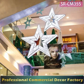 Custom Commercial Christmas Large Hanging Star Decoration For Shopping Center Buy Christmas Large Star Decoration Christmas Hanging Star