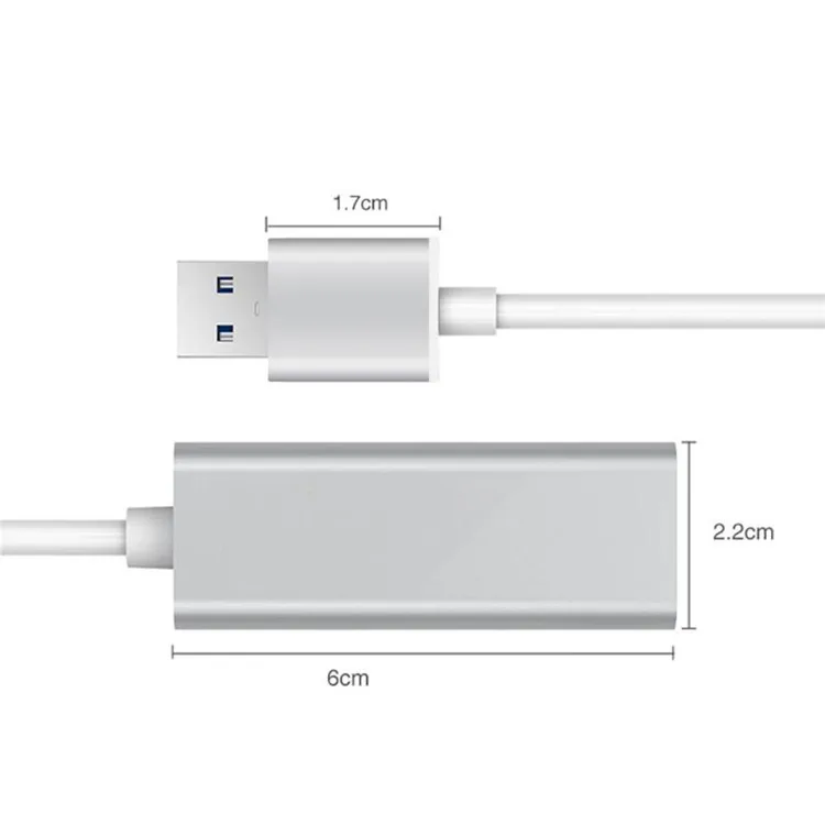 USB 3.0 to Ethernet RJ45 Lan Gigabit Network Adapter for 10/100/1000 Mbps Ethernet Supports Nintendo Switch