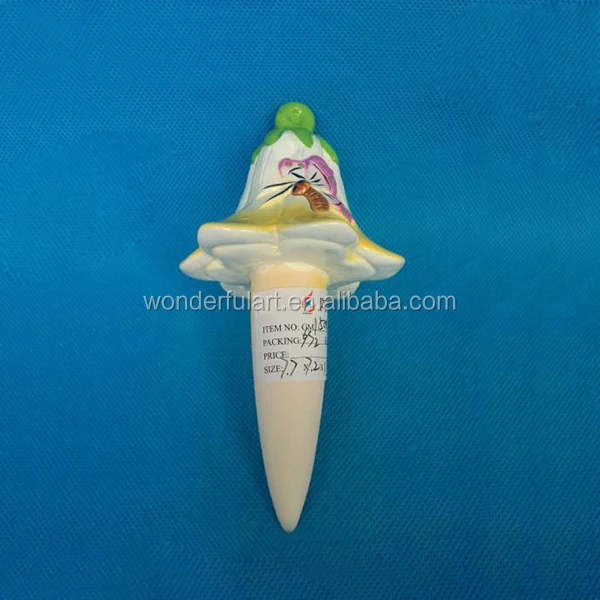 cute animal decorative terracotta watering spikes for pot plant wholesale