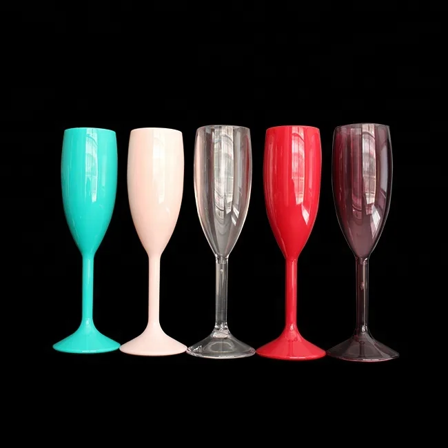 Bpa Free Polycarbonate Cups Plastic Champagne Flutes Plastic Drinking