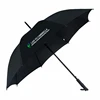 High quality auto open and close umbrella 23''*8K straight type hook handle rain & cheap 3 folds beer shape