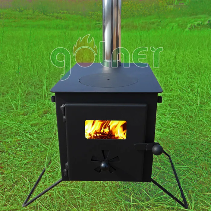 C 11 Outdoor Cooking Camping Stainless Steel Folding Wood Burning