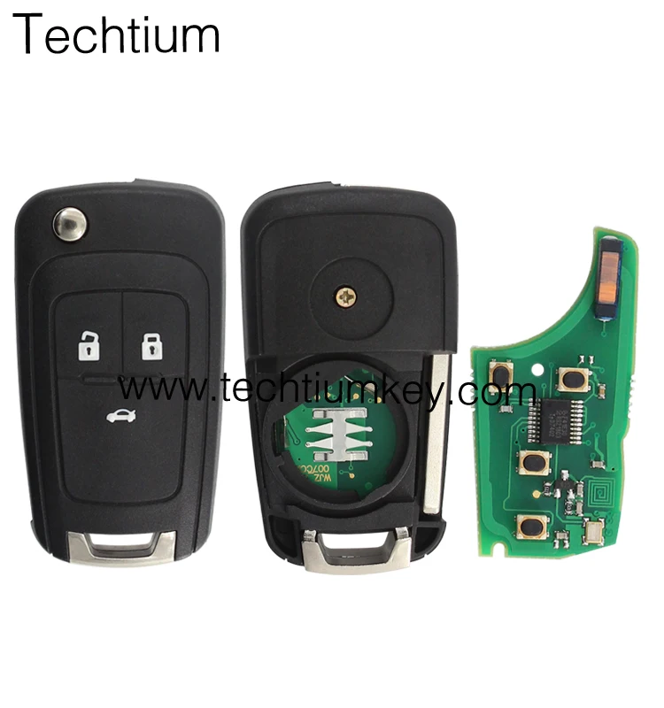 Remote Key 3 Button 315Mhz ID46 Chip for Opel Vauxhall Insignia Astra 2009-2014