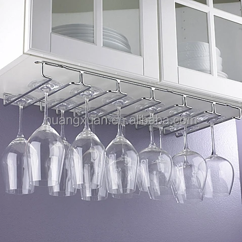 Wijnglas houder opknoping rack bar metalen onder kast glaswerk ...