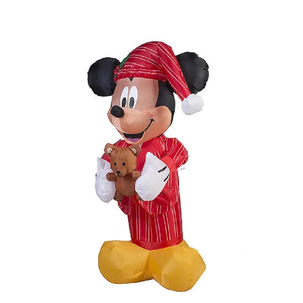 christmas inflatable disney 5 mickey mouse in pajamas holding teddy bear - Mickey Mouse Christmas Pajamas christmas inflatable disney 5 mickey mouse in pajamas holding teddy bear - Mickey Mouse Christmas Pajamas