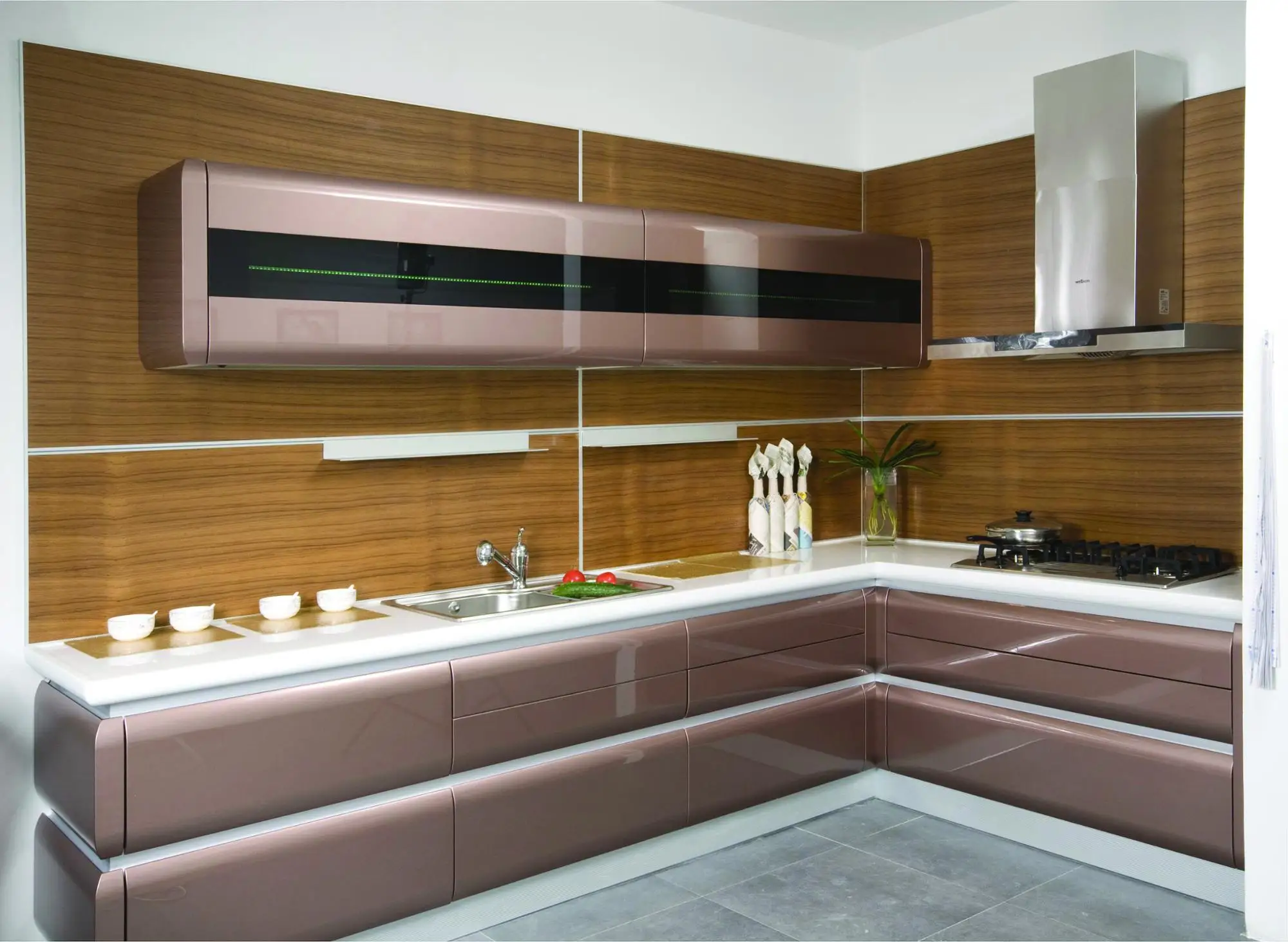 Welbom Modern High Gloss Modern Kitchen Cabinets Direct From China