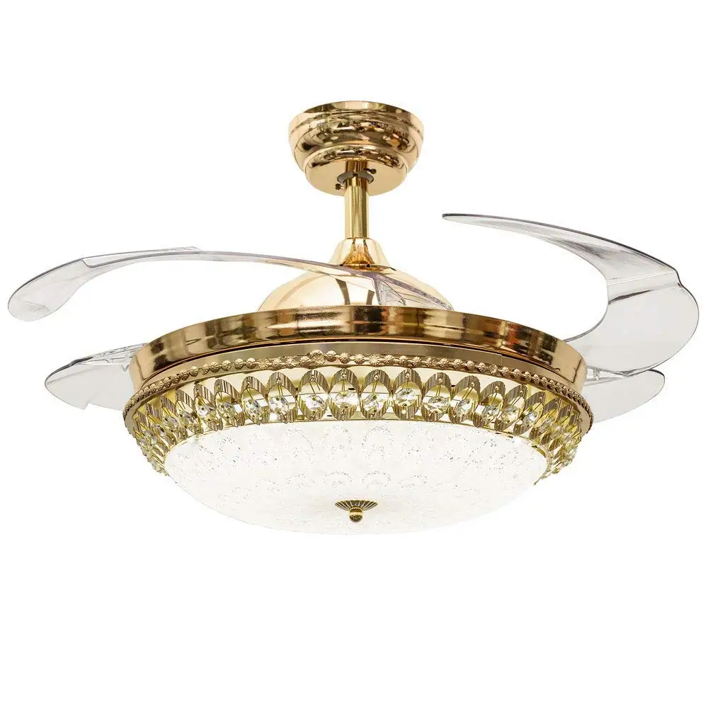 Ceiling Fans Accessories Rs Lighting 42 Inch Crystal Gold