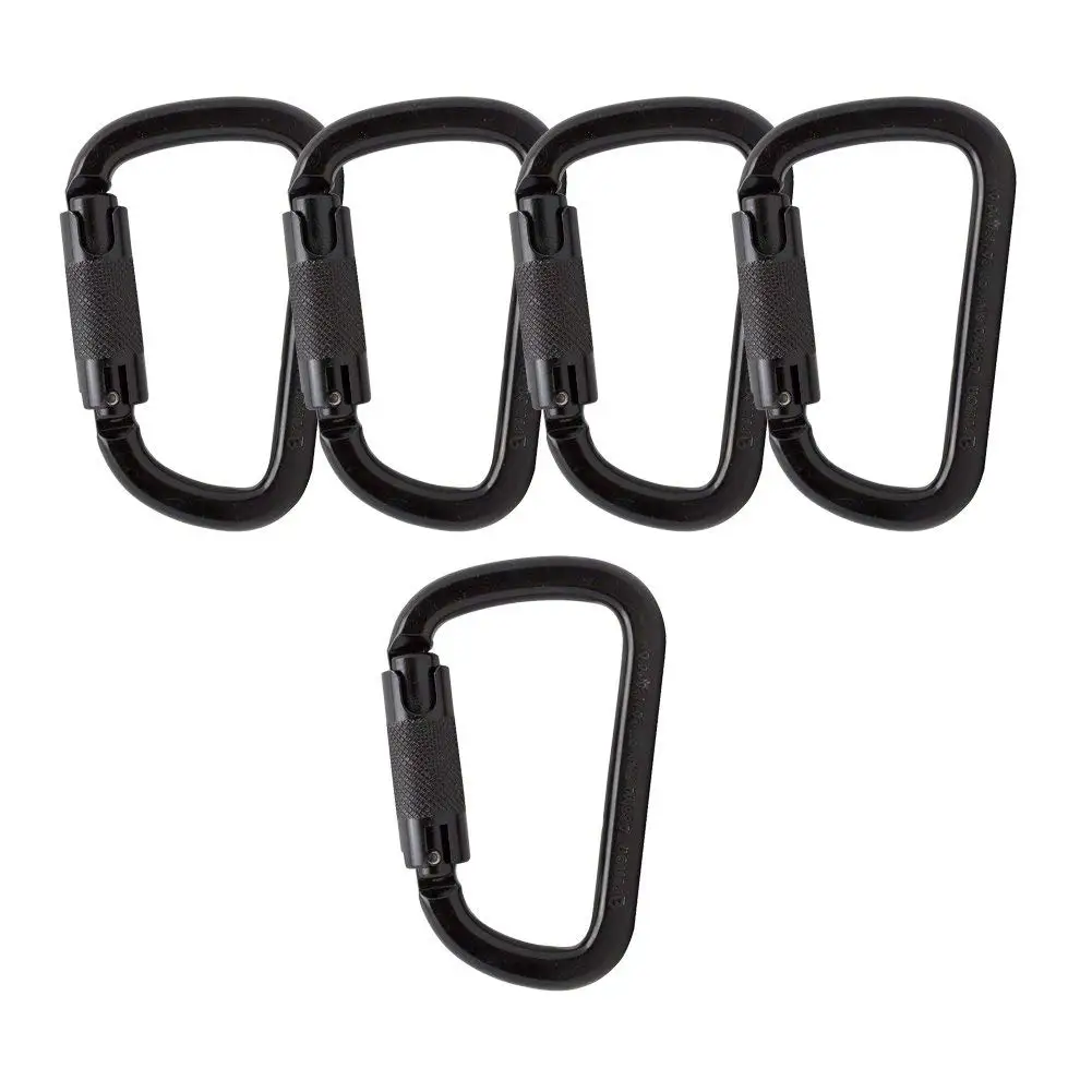 Fusion Climb Tacoma Steel High Strength Auto Lock Modified D-shaped Carabiner