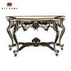 French style antique solid wood custom corridor side console table cherry new classics hall way art deco console table