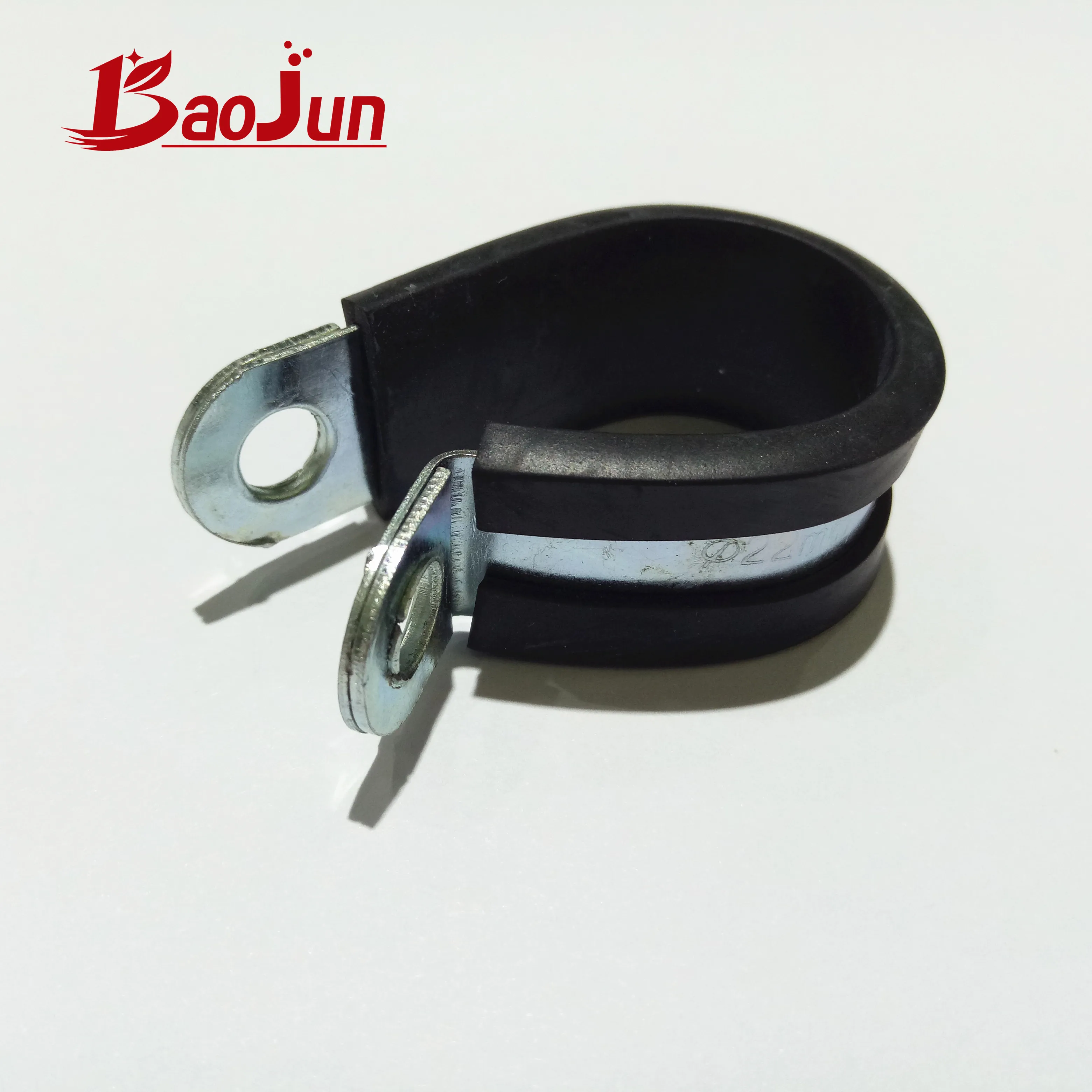 Rubber Line Hose Clamps Galvanized Material Diameter 22mm Bandwidth