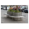 New style big Stainless steel round tree bench for sale