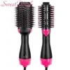 2 in 1 Multifunctional Hair Dryer & Volumizer Rotating Hair Brush Roller Rotate Styler Comb Styling Straightening Curling Iron