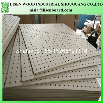 Perforado Mdf Material De Madera Peg Placas Mdf De Melamina De Peg