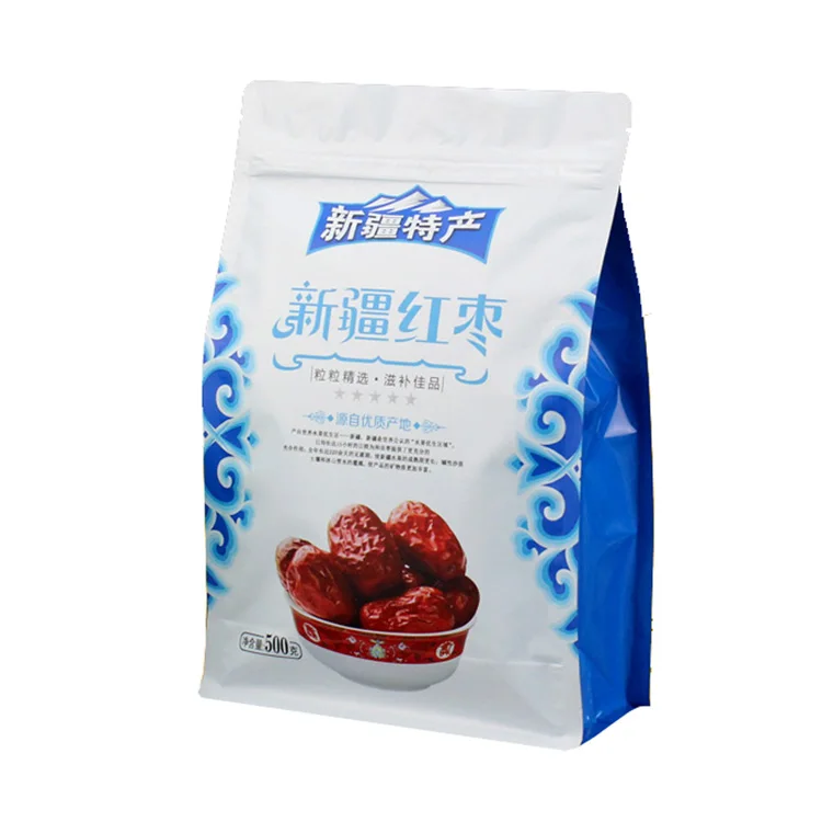 Plastic Self Sealing Bag Red Date Lotus Seed Melon Seeds Dried Fruit Tea Food Packaging Bag