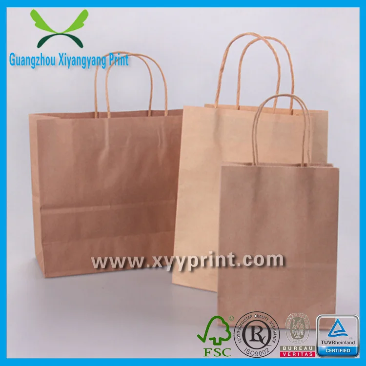 Custom Made Promotional Cheap Small Brown Kraft Paper Bags,Brown Paper ...