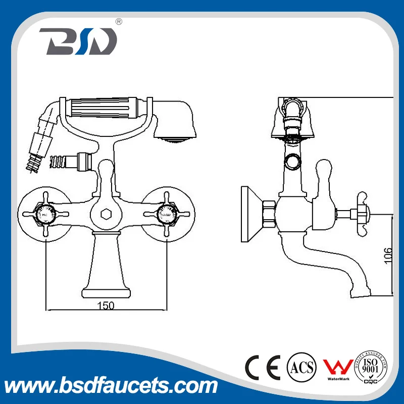 Bathtub Mixer Faucet