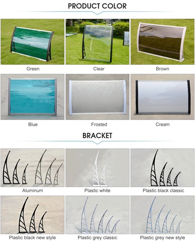 Custom Residential Home Exterior Window Door Shade Aluminum Porch Awnings Canopy