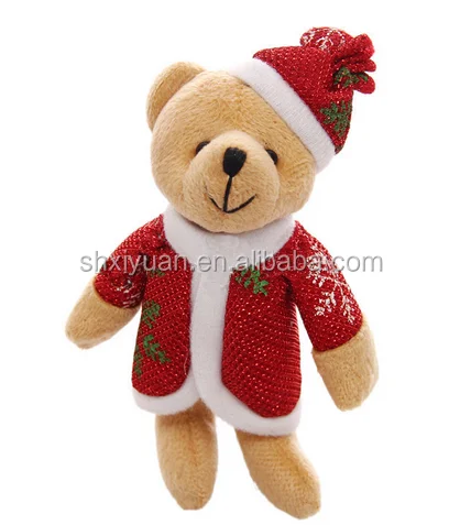 plush christmas teddy bear