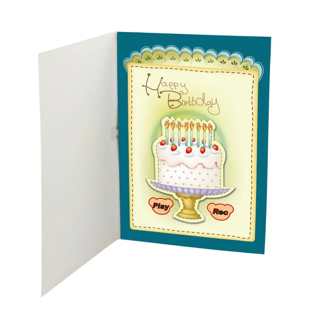 wholesale high quality happy birthday greeting card custom music