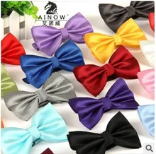 Pánský jednobarevný motýlek z Aliexpress