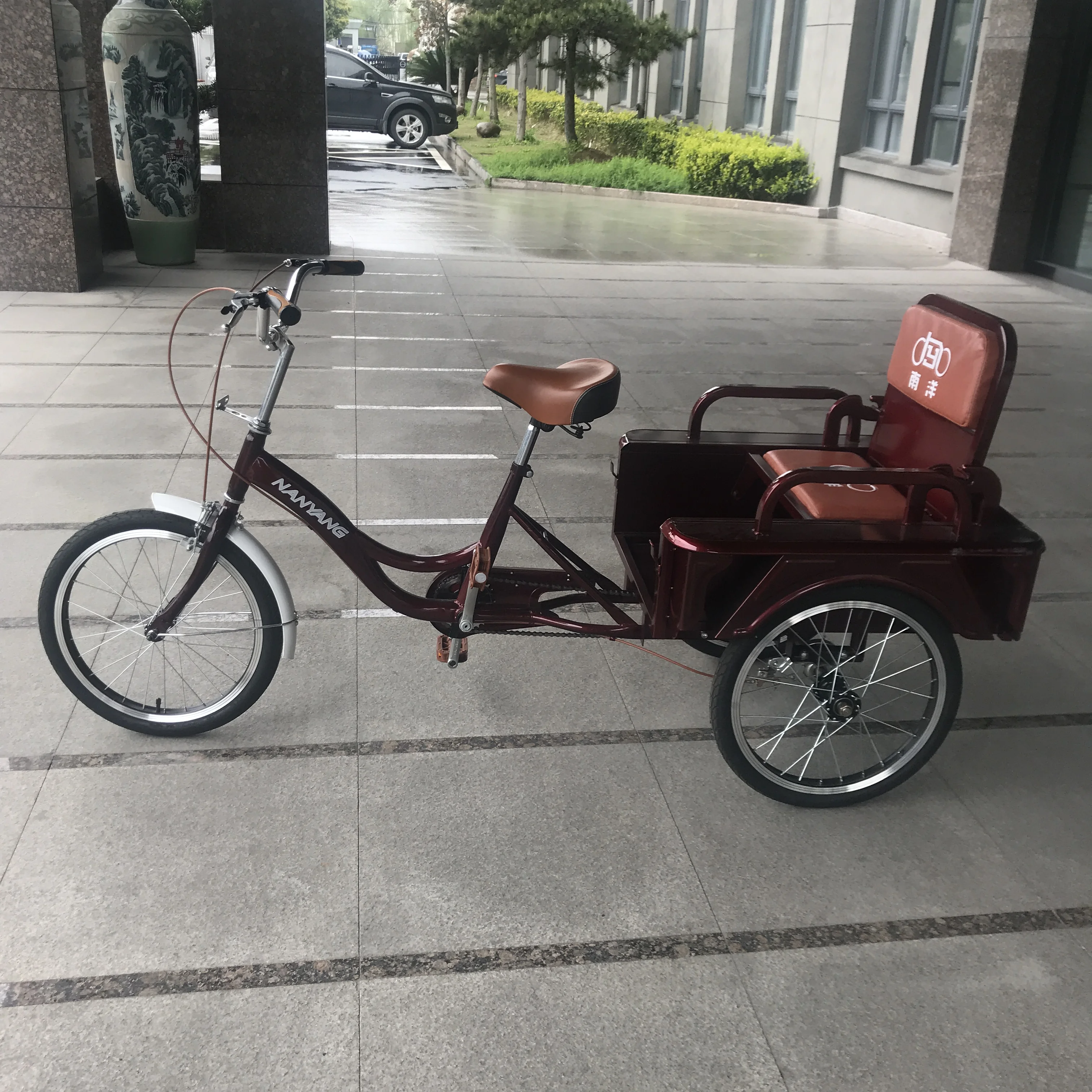 tricycle with back seat